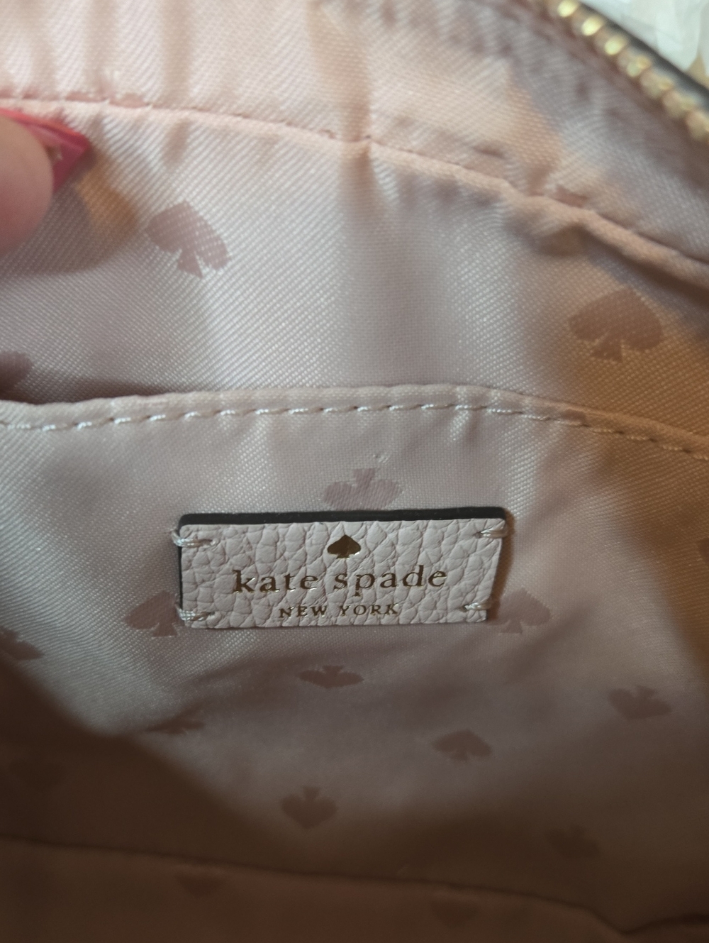 Kate Spade Blush Pink Pebbled Leather Crossbody NWT - Picture 6 of 6